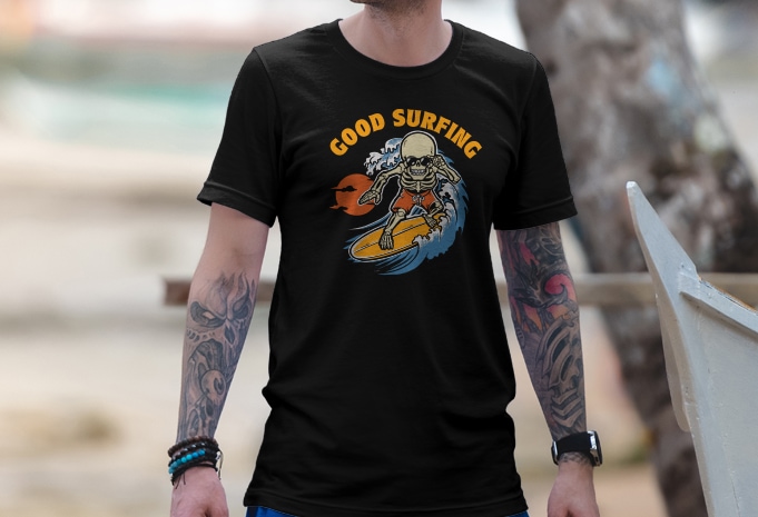 Good Surfing T-shirt Design
