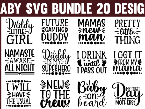 Baby svg bundle t shirt template