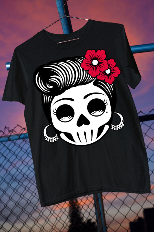 Viva Mexico Mariachi Calabera Dia De Los Muertos Sugar Skull Princess Bundle