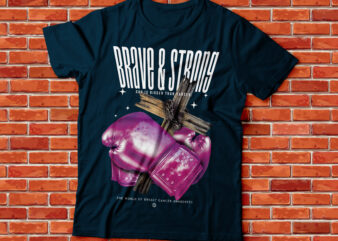brave and strong because god is bigger than heaven, the world breast cancer awareness URBAN OUTFITTERS,STREETWEAR OUTFIT