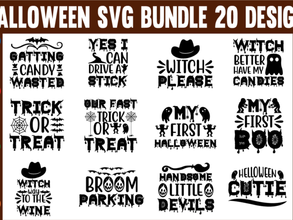 The halloween svg bundle t shirt designs for sale