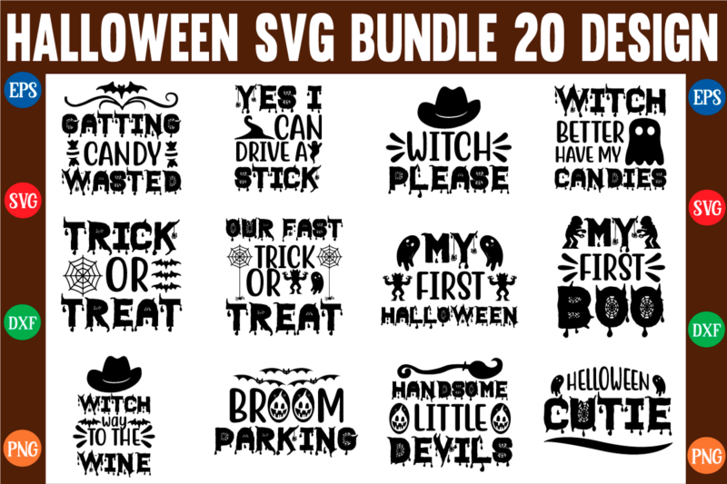 The halloween svg bundle t shirt designs for sale