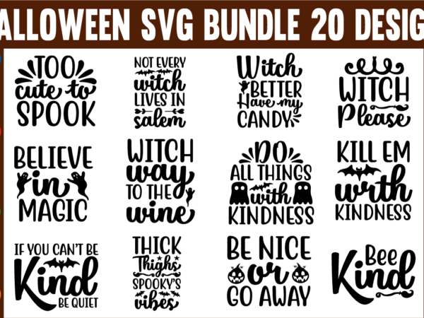 The halloween svg bundle t shirt designs for sale