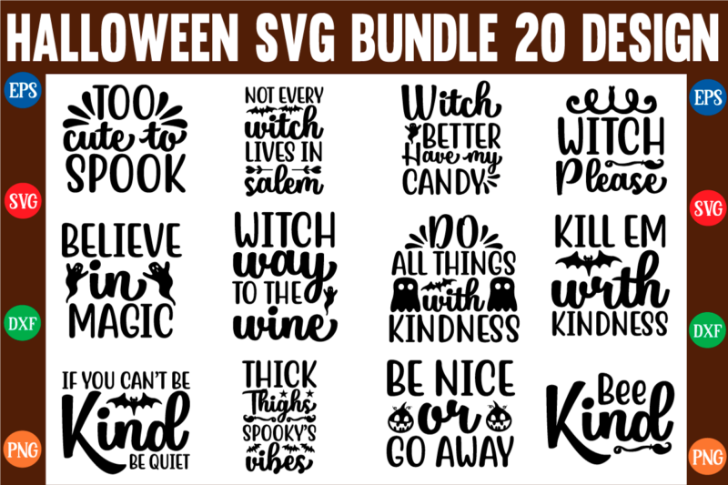 The halloween svg bundle t shirt designs for sale