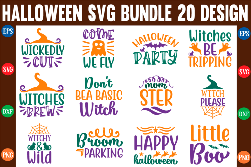 The halloween svg bundle t shirt designs for sale