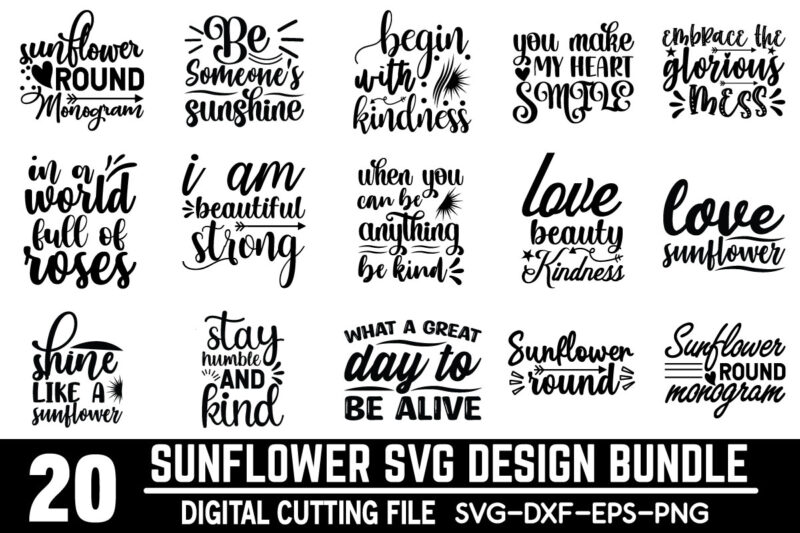 Sunflower Svg Bundle