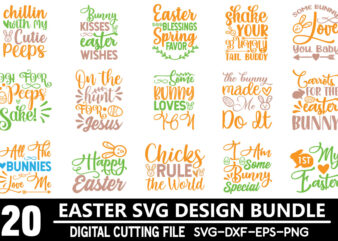Easter SVG Bundle vector clipart