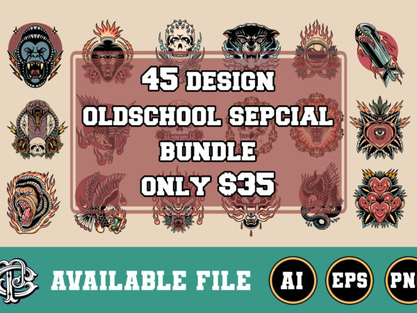 45 oldschool design special bundle only $35