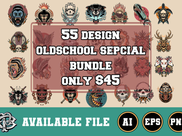 55 oldschool design mega bundle
