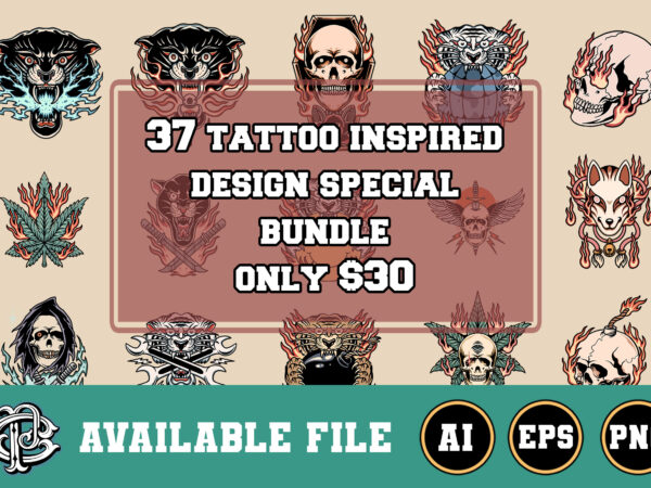 37 tattoo inspired design special bundle