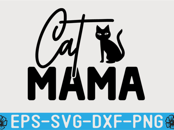 Cat svg quotes design template