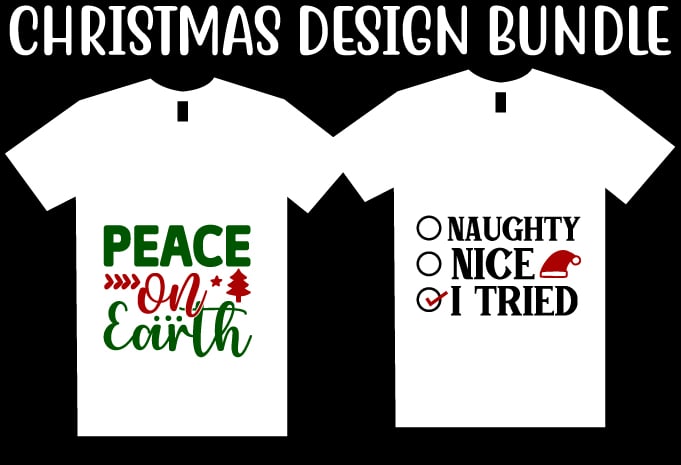 Christmas SVG T shirt Design Bundle