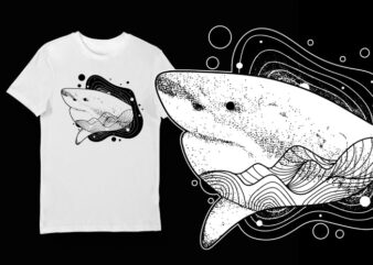 Artistic T-shirt Design – Animals Collection: Shark