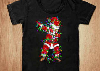 Dabbing santa t-shirt SVG, Dabbing santa wearing sunglass SVG, Funny christmas lighting dabbing santa t-shirt, xmas lighting dabbing santa t-shirt, Dabbing santa christmas t-shirt, Santa claus SVG, Santa claus christmas