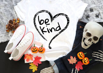 Heart Be Kind Anti Bullying Svg, Unity Day Orange Svg, Be Kind Svg graphic t shirt