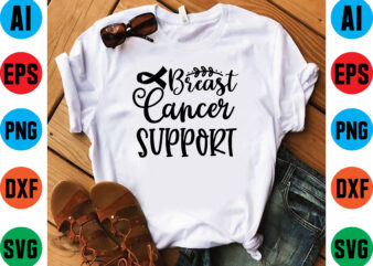 Breast cancer support graphic t shirt