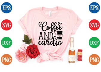 Coffee and cardio graphic t shirt