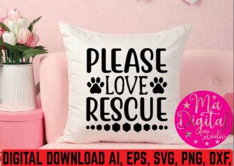 Please love rescue graphic t shirt