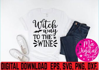 witch way to the wine t shirt template