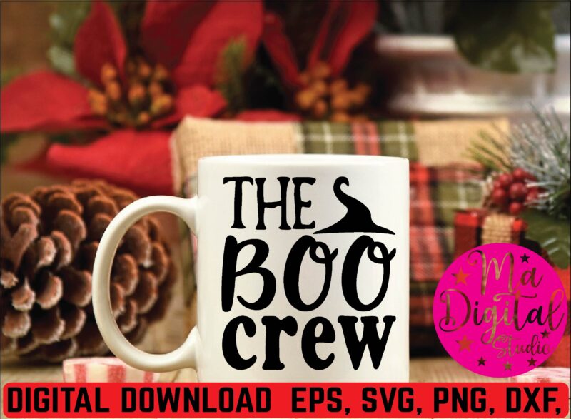 the boo crew svg design