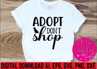 Adopt don’t shop t shirt template