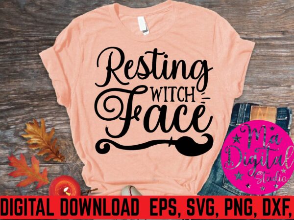 Resting witsh face svg design