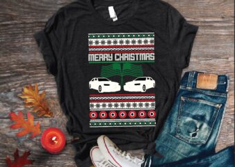 Merry christmas sweater t shirt vector illustration