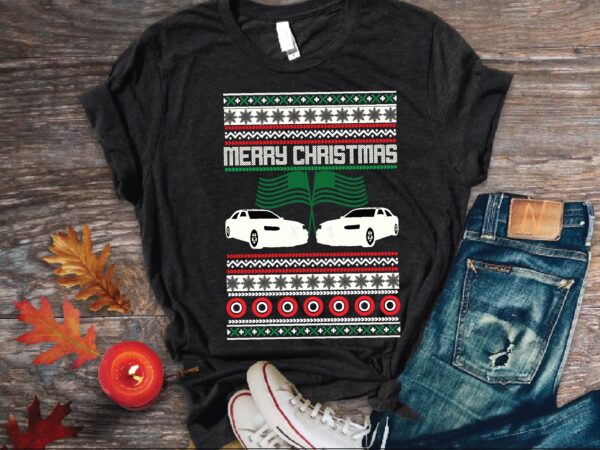 Merry christmas sweater t shirt vector illustration