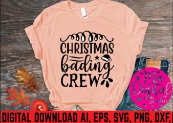 christmas bading crew svg