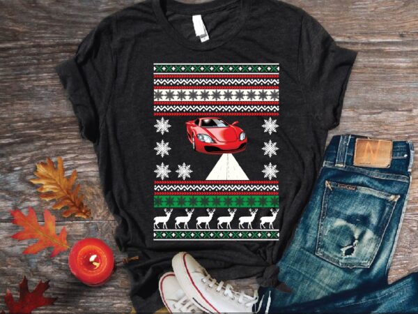 Merry christmas sweater t shirt vector illustration