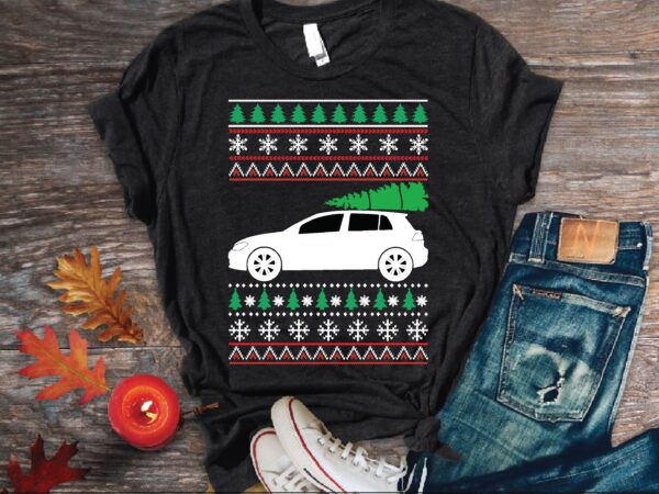 Merry christmas sweater t shirt vector illustration