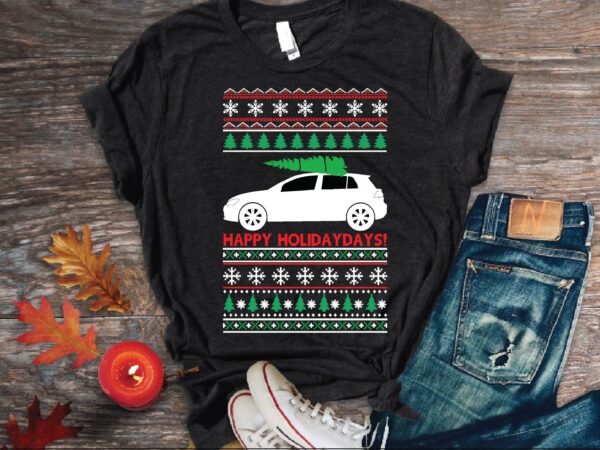 Merry christmas sweater t shirt vector illustration