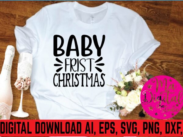 Baby frist christmas graphic t shirt Baby frist christmas graphic t shirt