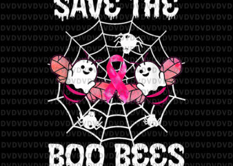 Save The Boo Bees Png, Boo Bees Png, Breast Cancer Halloween, Halloween Png, Pink Ribbon Png, Autumn Png, Breast Cancer Awareness Png, Pink Cancer Warrior png