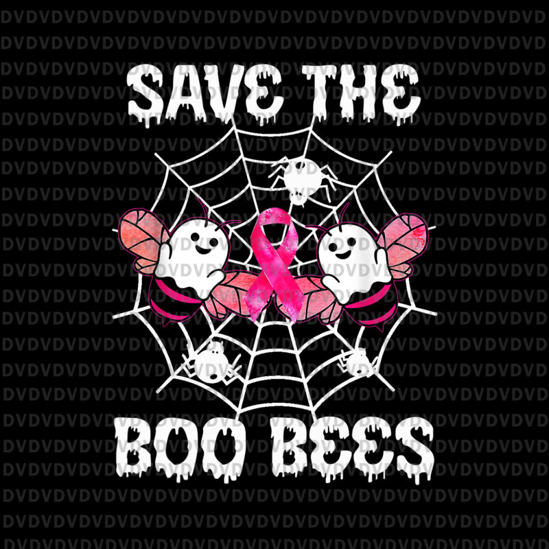Save The Boo Bees Png, Boo Bees Png, Breast Cancer Halloween, Halloween Png, Pink Ribbon Png, Autumn Png, Breast Cancer Awareness Png, Pink Cancer Warrior png