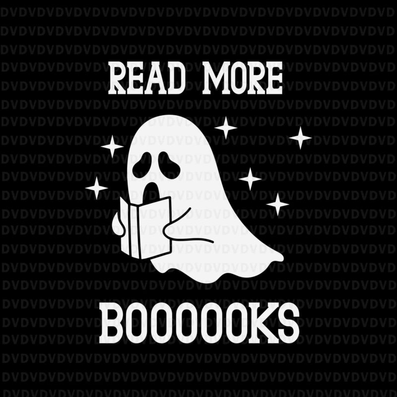 Read More Boooooks Svg, Cute Ghost Svg, Boooooks Halloween Svg, Boo Books Svg, Halloween Svg, Ghost Svg
