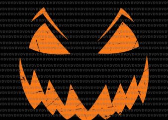 Scary Pumpkin Face Jack O Lantern Svg, Pumpkin Halloween Svg, Jack O Lantern Svg, Pumpkin Svg t shirt template vector