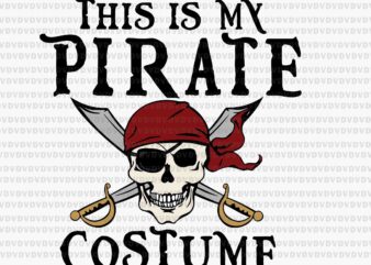 This Is My Pirate Costume Svg, Halloween Party Family Svg, Skull Halloween Svg, Halloween Svg