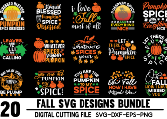 Fall svg bundle t shirt graphic design