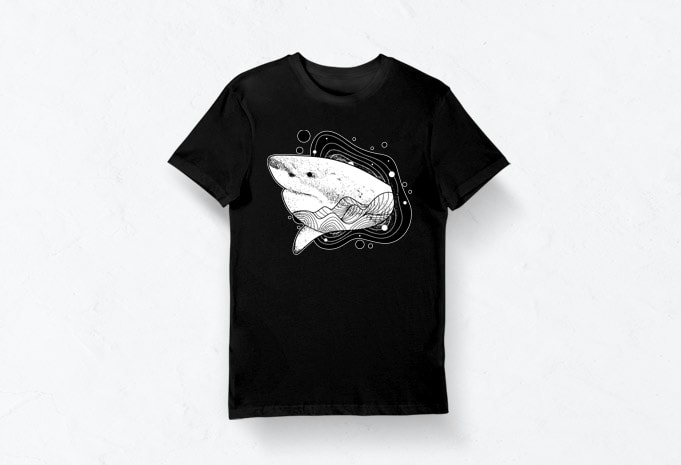 Creative T-shirt Design – Animals Collection: Shark