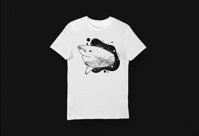 Creative T-shirt Design – Animals Collection: Shark