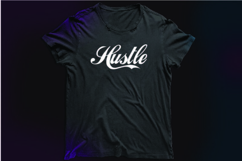 trendy hustle t-shirt bundle design | 25 design with png,svg,pdf,ai,eps