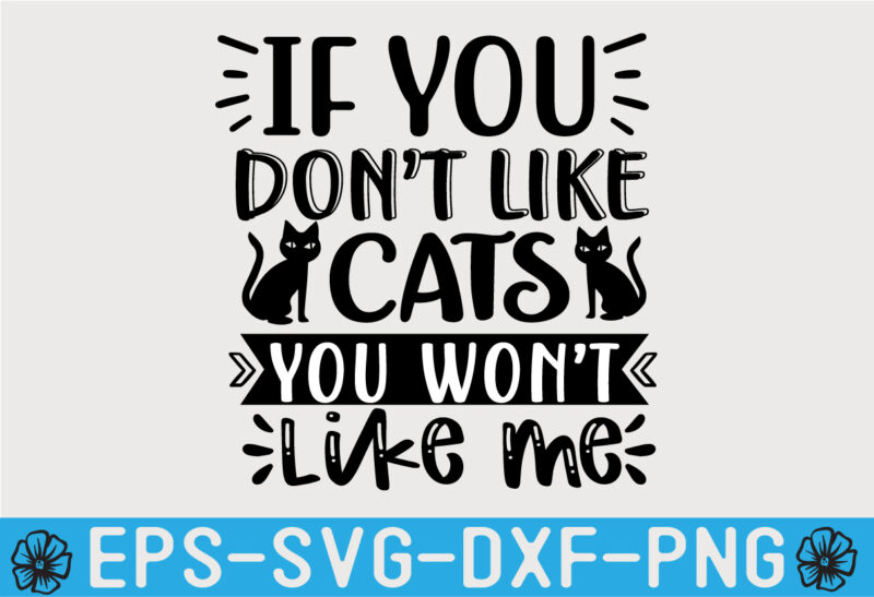 Cat SVG Quotes Design Template