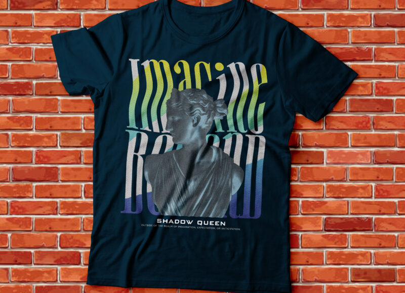 imagine beyond , shadow queen t-shirt mock up PNG file URBAN OUTFITTERS,STREETWEAR OUTFIT style, fashion outfit