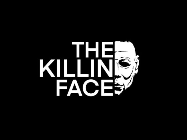 The killin face t shirt designs for sale