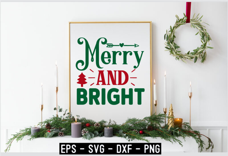 Christmas SVG T shirt Design Template