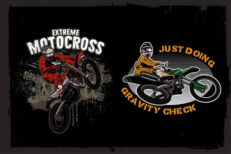 t-shirt vector Motocross Design Bundle