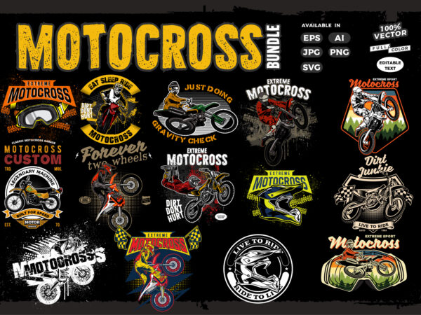 Motocross design bundle