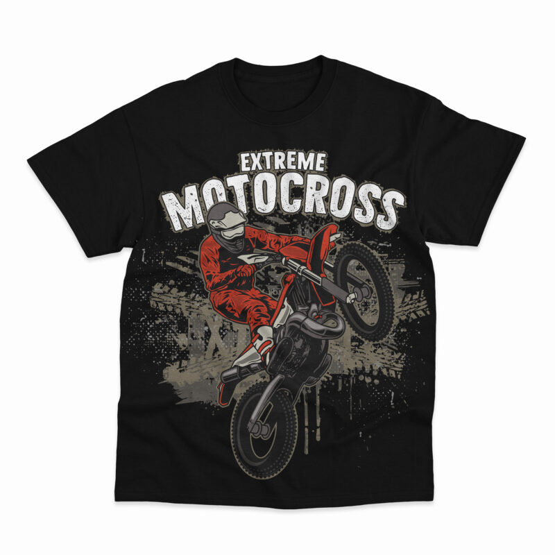 t-shirt vector Motocross Design Bundle
