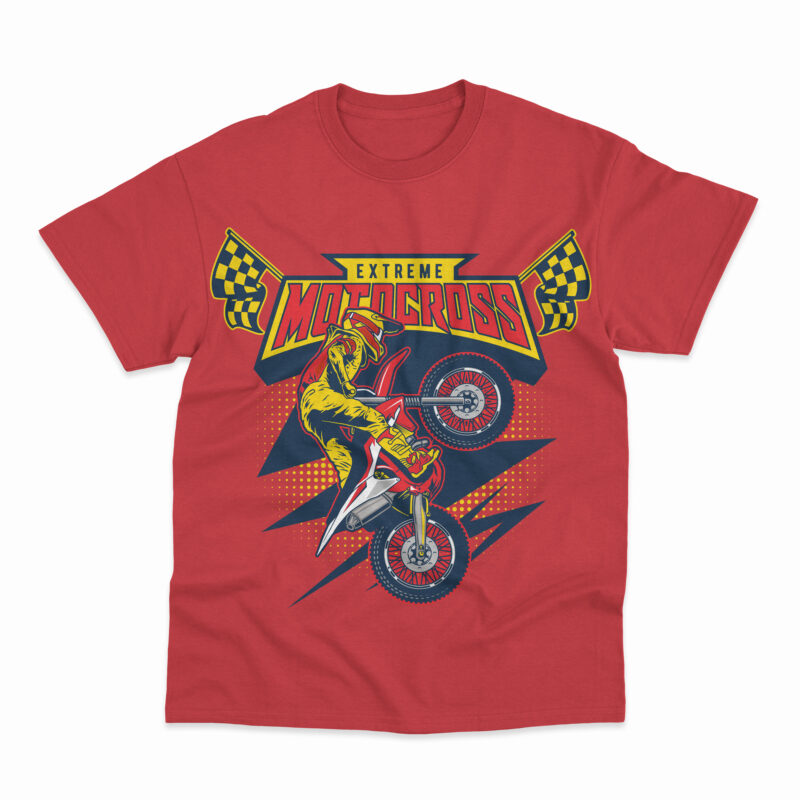 t-shirt vector Motocross Design Bundle